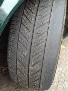 Outer Edge Wear on Tire